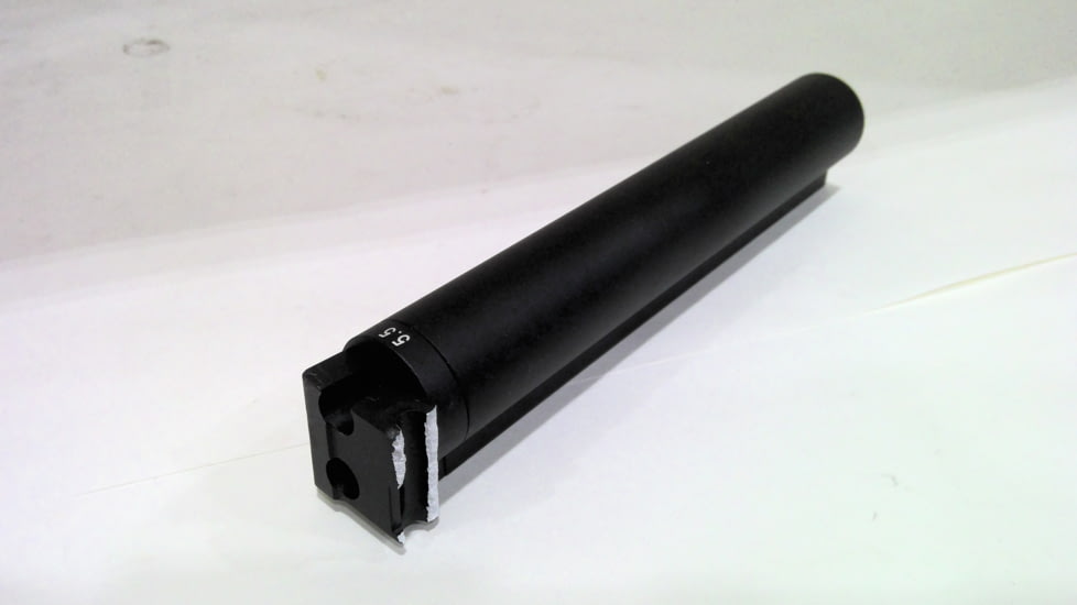 EDEMO Tdi Arms AK-74 Stock Adapter w/ MIL STD Tube, 5.5mm, Black, Medium, T74-5.5, EDEMO1