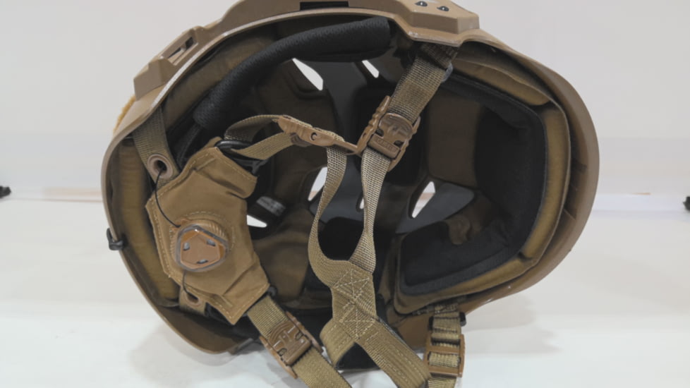 EDEMO Team Wendy LTP EXFIL Helmet with Shroud, Coyote Brown, Medium/Large, 72-31S, EDEMO1