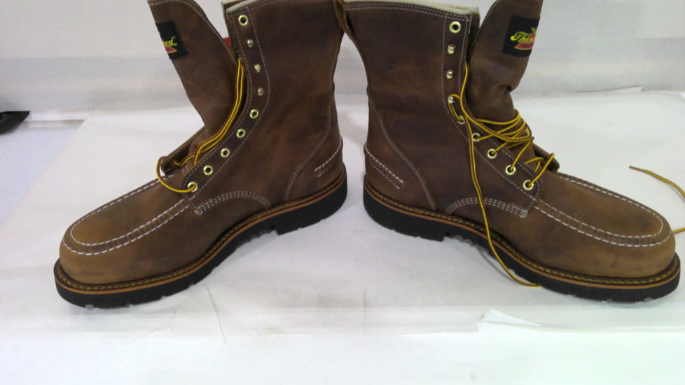 EDEMO Thorogood 1957 8in Safety Crazyhorse Moc Toe Shoes - Men's, 10.5, D, 804-3898 10.5 D, EDEMO1