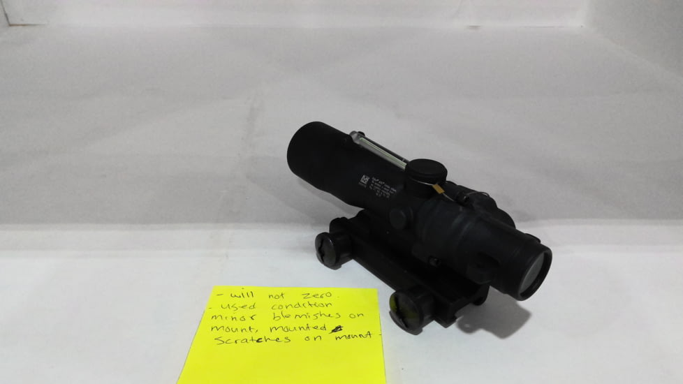 EDEMO Trijicon ACOG TA33 3x30mm Rifle Scope, Black, Green Horseshoe/Dot 7.62x39mm / 123 Grain Reticle, MOA Adjustment, 400126, EDEMO1