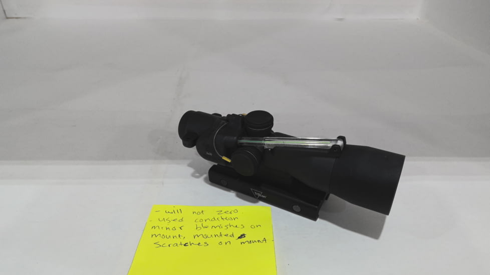 EDEMO Trijicon ACOG TA33 3x30mm Rifle Scope, Black, Green Horseshoe/Dot 7.62x39mm / 123 Grain Reticle, MOA Adjustment, 400126, EDEMO1