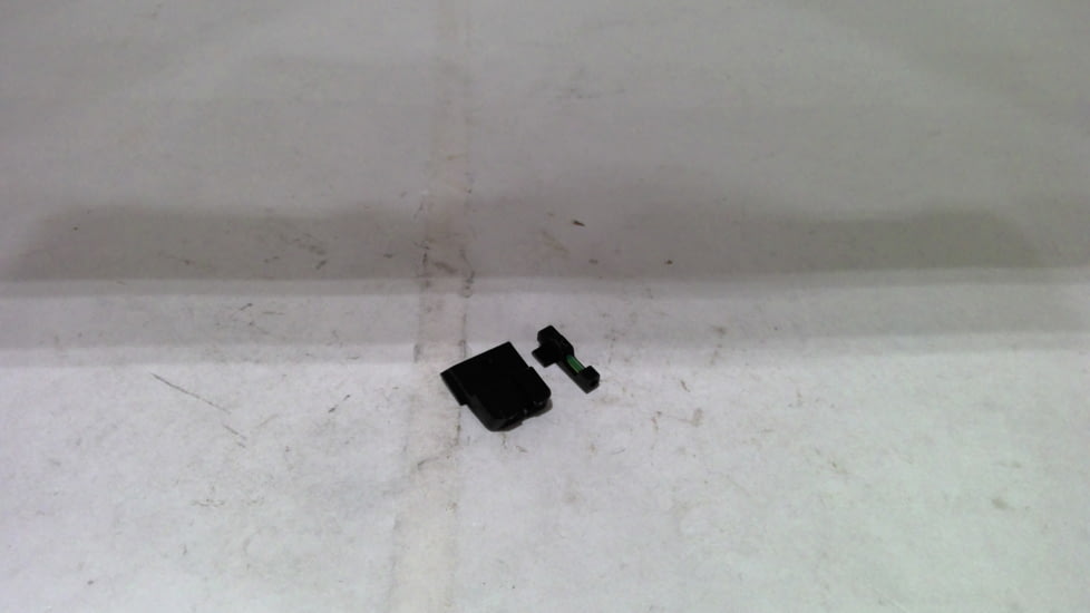 USED EDEMO Trijicon DI Night Sight Set, Dual-Illuminated, U-Notch, Tritium Green Front Color/ Rear Color, Smith &amp; Wesson M&amp;P, M&amp;P M2.0, SD VE, 601108, EDEMO1, EDEMO1, Used, Condition Fair, Scratches