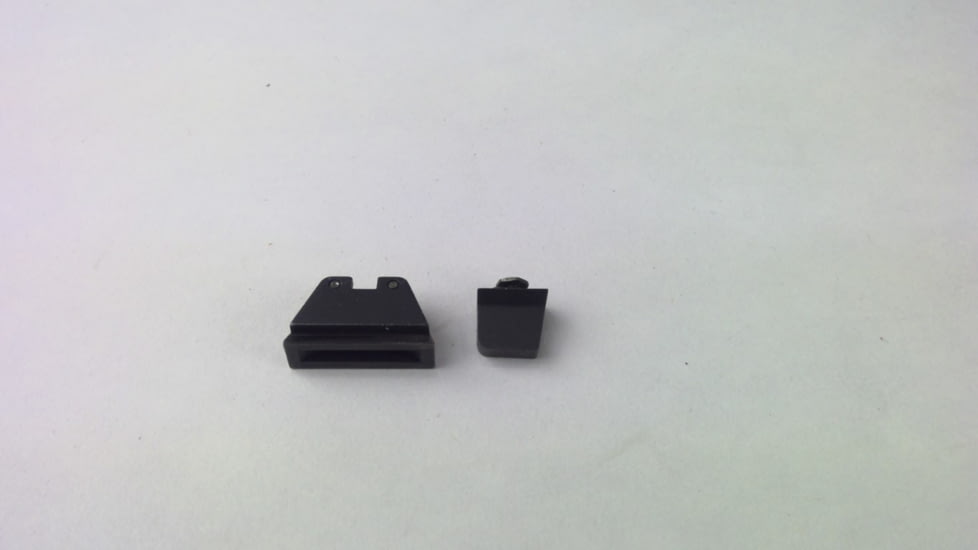 USED EDEMO Trijicon For Glock Suppressor Night Sight Set - Black Outline - Green Lamps for Calibers 9mm,.40,.43,.45 G.A.P.,.357 GL201-C-600661, EDEMO2, EDEMO1, Used, Condition Fair