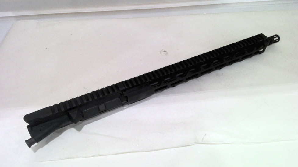 EDEMO TRYBE Defense Semi-Complete Upper Receiver, AR-15, 5.56x45mm NATO, 16in 5R Barrel, 1-7 Twist, 15in M-LOK Rail, A2 Flash Hider, Nitride Black, SCUPPER16556, EDEMO1