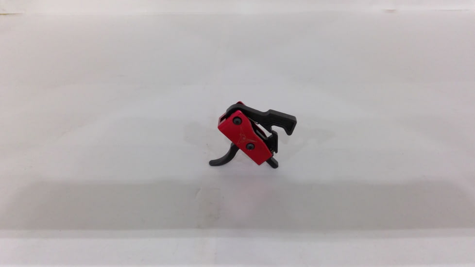 EDEMO TRYBE Defense Drop-In Trigger, AR-15, 3.5 - 5 lbs Pull, Curved, Anodized, Red, TRGCURAR15-RED, EDEMO1