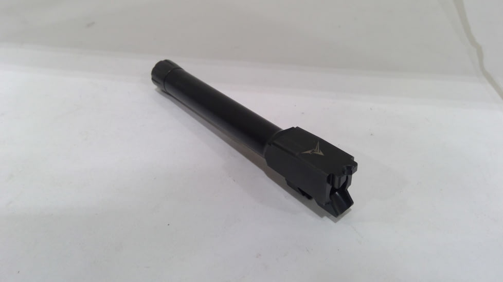 EDEMO TRYBE Defense Grade Threaded Pistol Barrel, S&amp;W M&amp;P 9mm 4.25in 2.0, 1/2 x 28 Thread, Black Nitride, TPBSWMP425-BN, EDEMO1