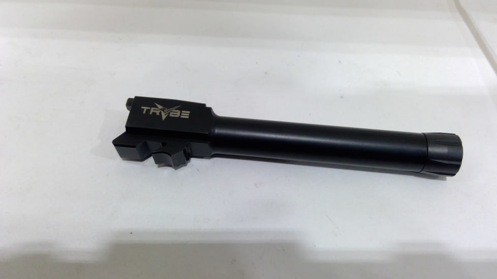 EDEMO TRYBE Defense Grade Threaded Pistol Barrel, S&amp;W M&amp;P 9mm 4.25in 2.0, 1/2 x 28 Thread, Black Nitride, TPBSWMP425-BN, EDEMO1