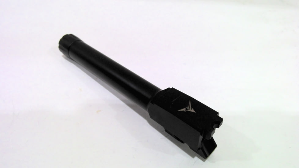 EDEMO TRYBE Defense Grade Threaded Pistol Barrel, S&amp;W M&amp;P 9mm 4in 2.0, 1/2 x 28 Thread, Black Nitride, TPBSWMP4-BN, EDEMO1