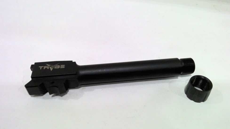 EDEMO TRYBE Defense Grade Threaded Pistol Barrel, S&amp;W M&amp;P 9mm 4in 2.0, 1/2 x 28 Thread, Black Nitride, TPBSWMP4-BN, EDEMO1