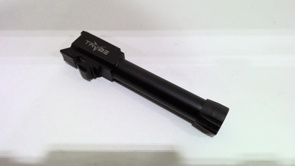 EDEMO TRYBE Defense Match Grade Non Threaded Pistol Barrel, Glock 43/43X, Black Nitride, PBG43-BN, EDEMO1