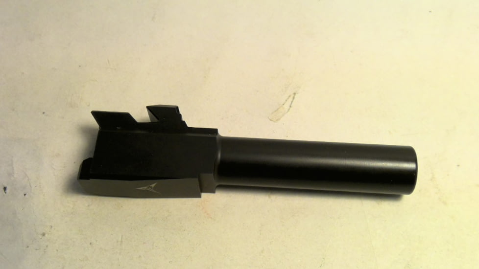 EDEMO TRYBE Defense Match Grade Non Threaded Pistol Barrel, Glock 43/43X, Black Nitride, PBG43-BN, EDEMO2