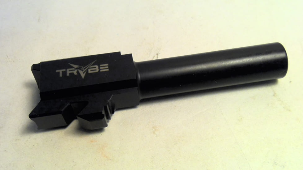 EDEMO TRYBE Defense Match Grade Non Threaded Pistol Barrel, Glock 43/43X, Black Nitride, PBG43-BN, EDEMO2