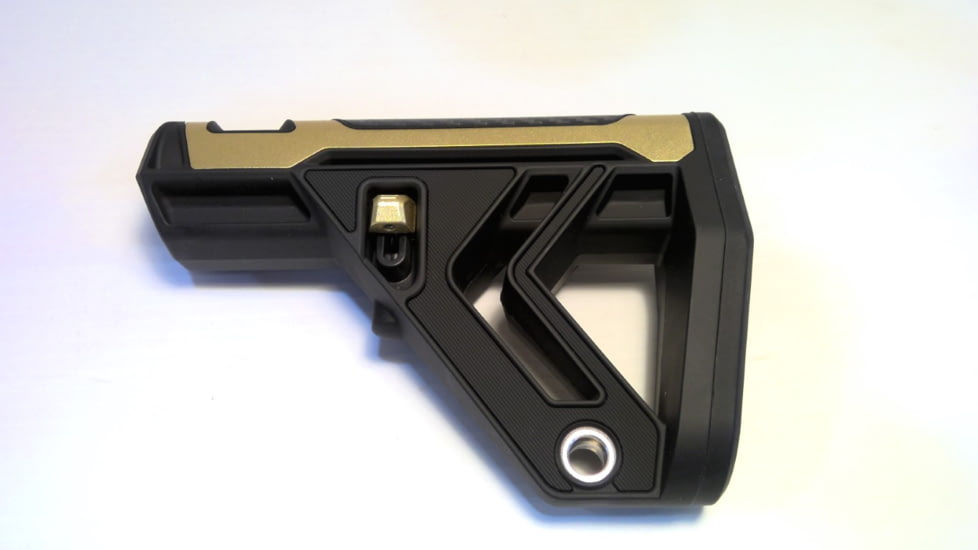 EDEMO Tyrant CNC NexGen AR Collapsible Buttstocks, Gold, TD-AR15BSTK-Gold, EDEMO1