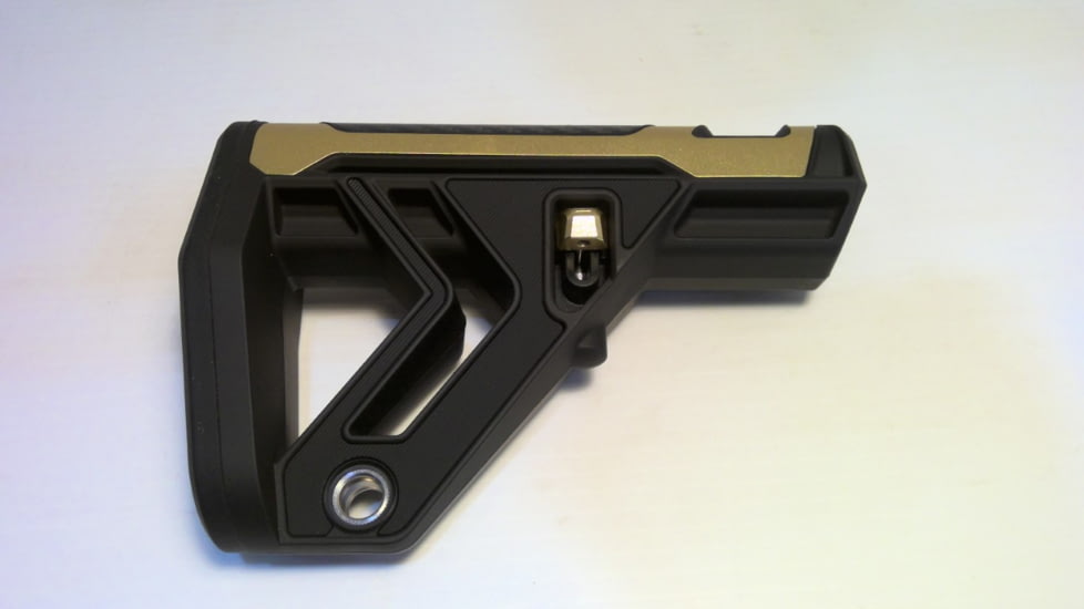 EDEMO Tyrant CNC NexGen AR Collapsible Buttstocks, Gold, TD-AR15BSTK-Gold, EDEMO1