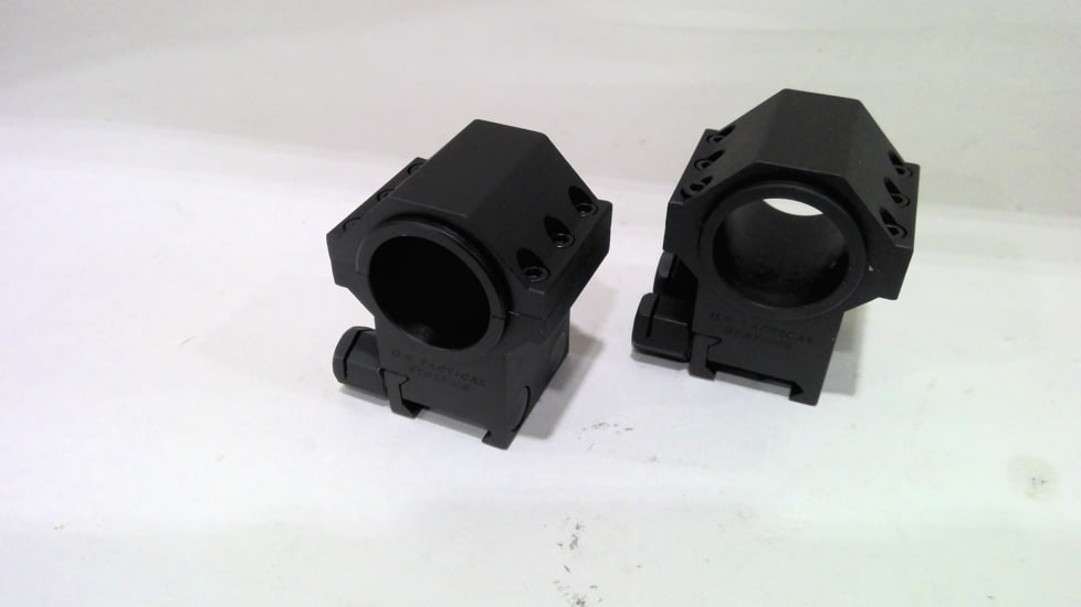 EDEMO US Tactical Systems Steel Double Width .50 BMG and Large Caliber Scope Rings with 1 in Inserts, Matte Black 660-DCA, EDEMO1
