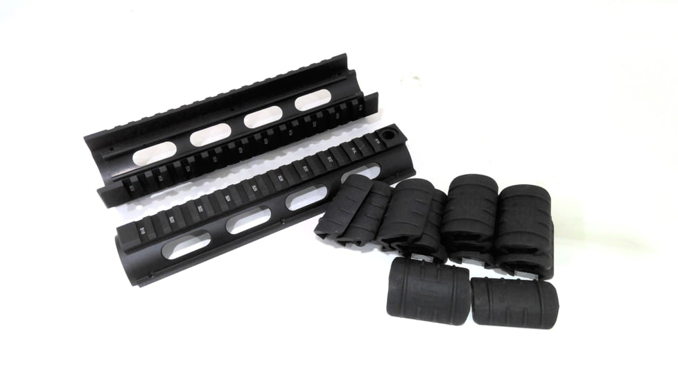 EDEMO UTG Pro AR308 Drop-in Mid Length Quad Rail for SW MP10, Black, MTU018, EDEMO1