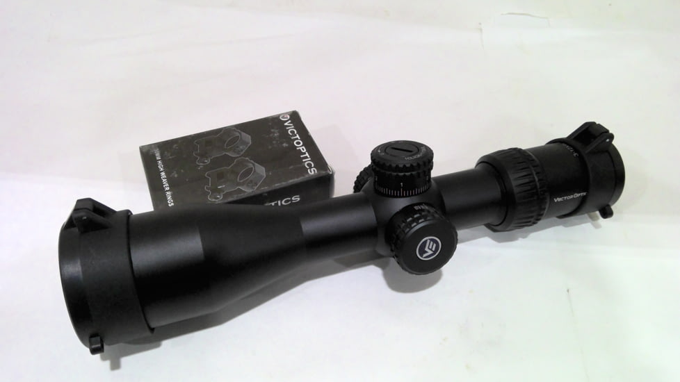 EDEMO Vector Optics Veyron Rifle Scope, 3-12x44mm, First Focal Plane, 30mm Tube, MPR-4 Non-Illuminated Reticle, 6061-T6, Black, SCFF-21, EDEMO1