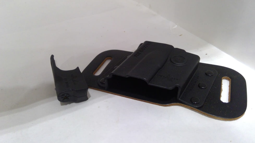 EDEMO Viridian Reactor 5 Red Laser Sight for Glock 19/23 featuring ECR, w/ Hybrid Belt Holster, Black, R5-R-G19/23, EDEMO1