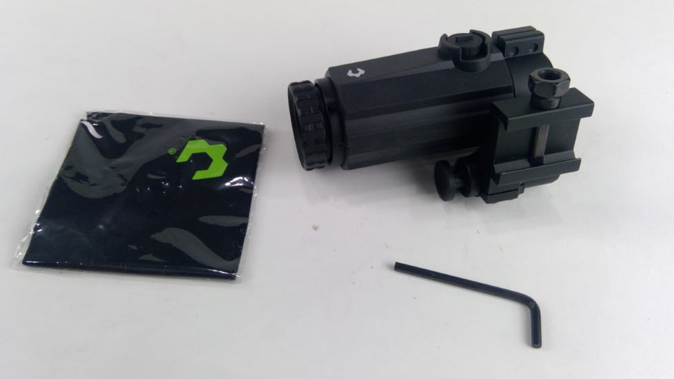 EDEMO Viridian Weapon Technologies GDO MAG 3X Green Dot Optic, FTS, Black, 981-0028, EDEMO1