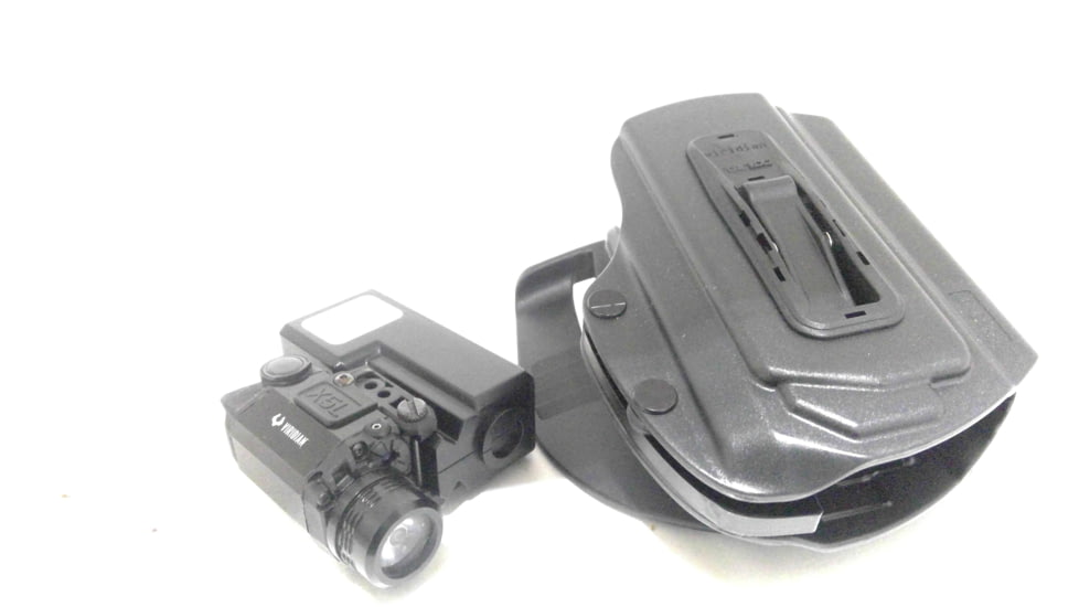 EDEMO Viridian X5L Universal Green Laser Sight, 178 Lumen Tactical Light w/TacLoc Holster, Smith &amp; Wesson M&amp;P 9/40, Black, X5L-PACK-X2, EDEMO1