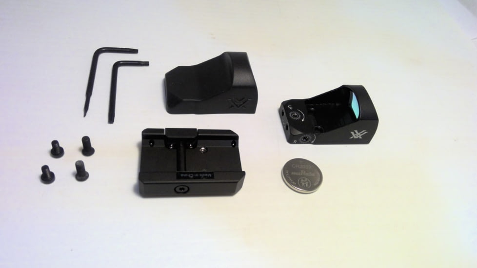 EDEMO Vortex Viper 1x24mm 6 MOA Red Dot Sight, CR2032 Battery, Black, VRD-6, EDEMO4