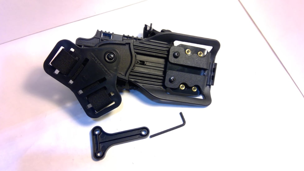 EDEMO Wilder Tactical Modified QUBL w/ 1in Leg Strap, Cobra FM Buckle, Black, MQUBLLSBK1FM, EDEMO2