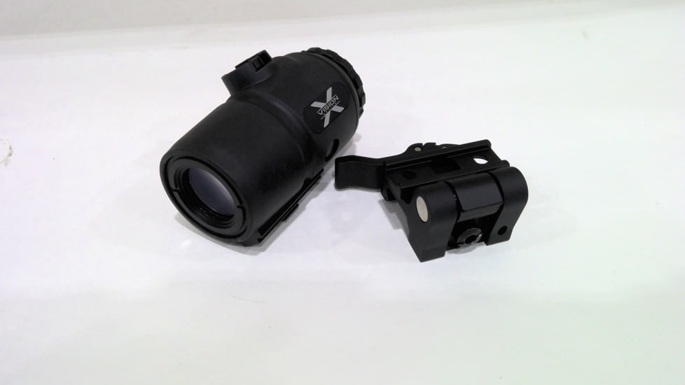 EDEMO X-Vision MAAG 3x Red Dot Magnifier, 22mm, 2.5 in, 1/3 Co-Witness, Black, Small, MG1, EDEMO1