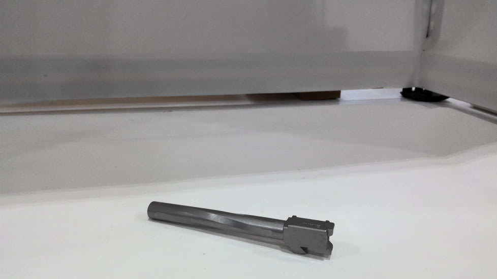 EDEMO Zaffiri Precision Glock 17L Gen 1-4 Flush and Crown Pistol Barrel, 9mm Caliber, 1-16 Twist, 416R Stainless Steel, Stainless Steel, ZpBarG17LongFlushSS, EDEMO1