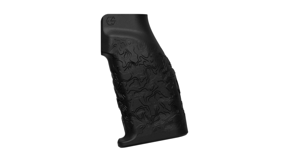 Edgar Sherman Design AR Granite Pistol Grip Topo Texture, Black, ESD-GRANITE-TOPO-BLK