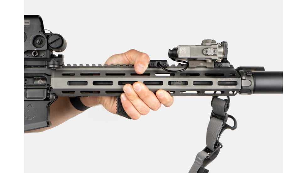 Edgar Sherman Design Enhanced Fore Long Gun Angled Grips, M-LOK, Matte, Black, EFG-1.5-BLK