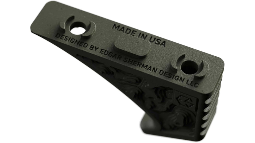 Edgar Sherman Design Enhanced Fore Long Gun Angled Grips, M-LOK, Matte, Ranger Green, EFG-1.5-RG