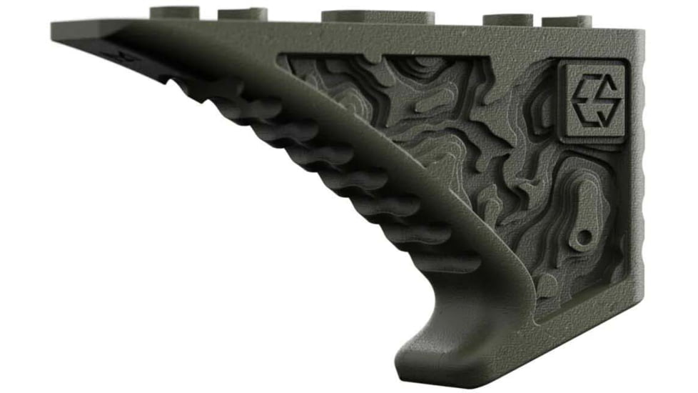 Edgar Sherman Design Enhanced Fore Long Gun Angled Grips, M-LOK, Matte, Ranger Green, EFG-1.5-RG