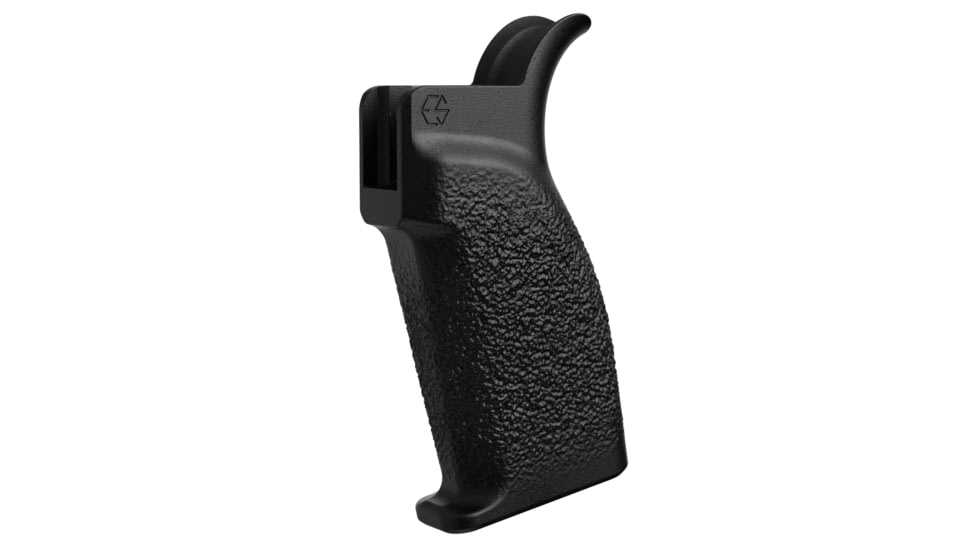 Edgar Sherman Design Granite Grip with Beavertail, Fine Texture, Fits AR Platform, Matte Finish, Black, ESD-GRANITE-B-F-BLK