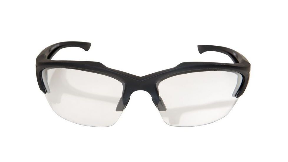 Edge Eyewear Acid Gambit Safety Glasses - Black Frame, Clear Lens SG611