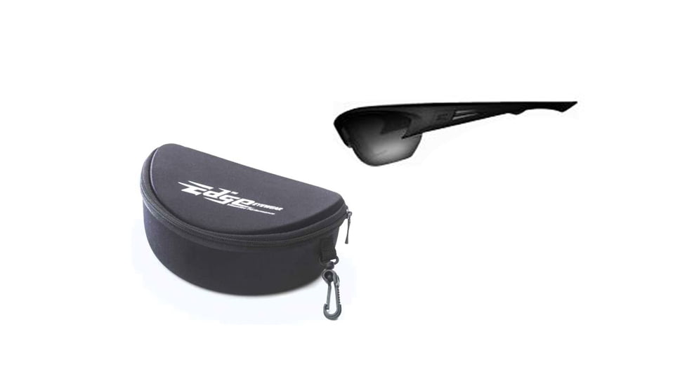 Edge Eyewear Acid Gambit Safety Glasses - Black Frame, Gradient Lens, Polarized TSGG716 w/ FREE Hard Case
