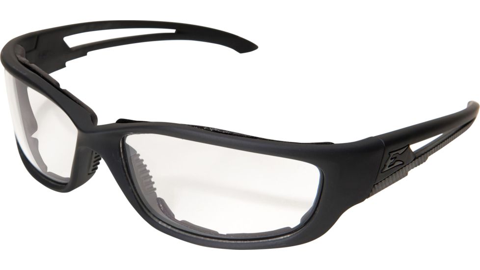 Edge Eyewear Blade Runner Safety Glasses - XL Size, Black Frame, Clear Lens SBR-XL611