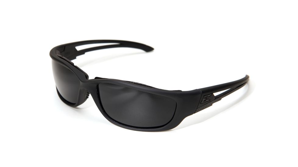 Edge Eyewear Blade Runner XL Sunglasses, Soft-Touch Matte Black Frame / G-15 Vapor Shield L, GSBR-XL61-G15