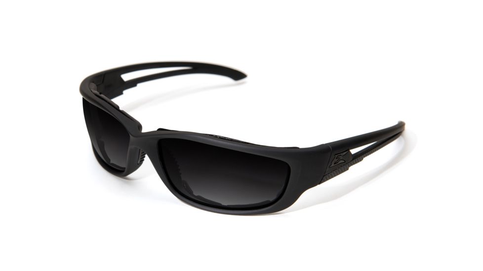 Edge Eyewear Blade Runner XL Sunglasses, Soft-Touch Matte Black Frame / Polarized Gradient , GTSBRG-XL716