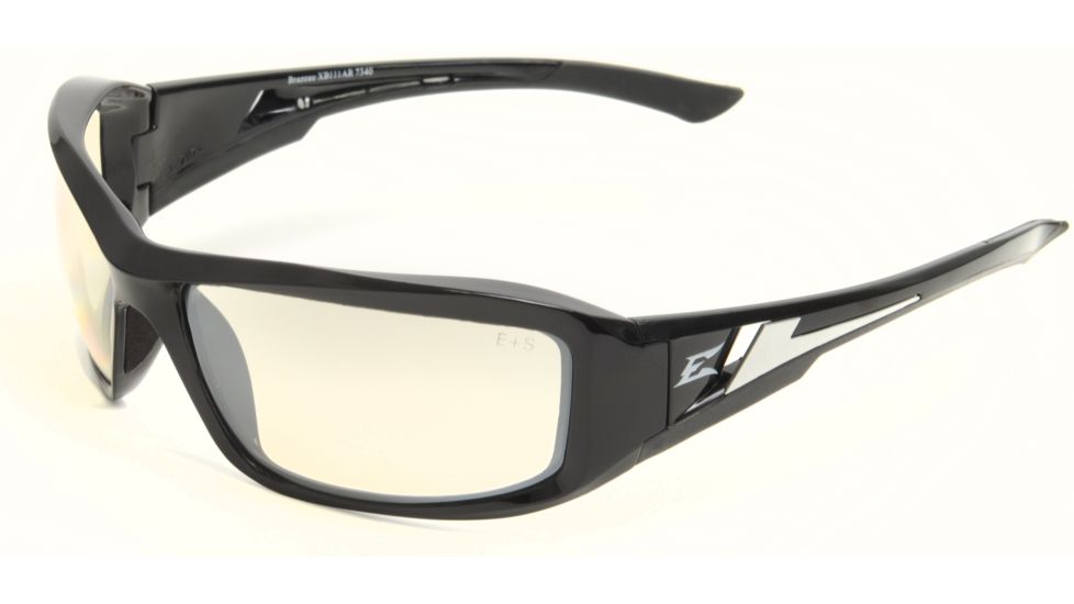 Brazeau Safety Glasses - Black Frame, Clear Anti Reflective Lens XB111AR