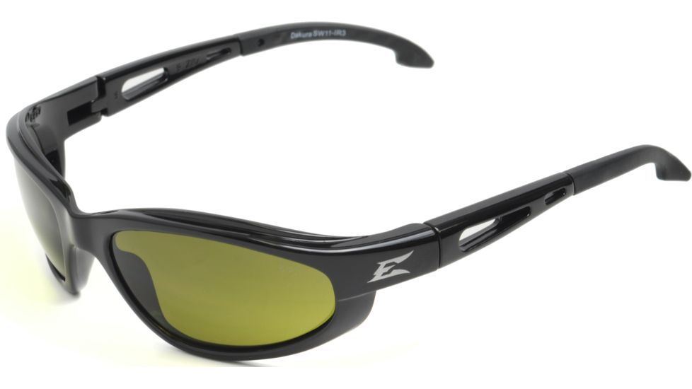 Edge Eyewear Dakura - Black Frame, Light Welding IR 3.0 Lens SW11-IR3