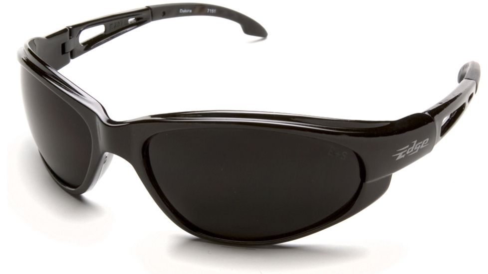 Edge Safety Dakura - Black Frame, Smoke Vapor Shield Lens SW116VS