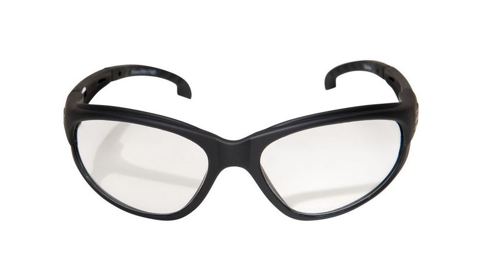 Edge Eyewear Falcon Safety Glasses - Black Frame, Clear Lens SF611