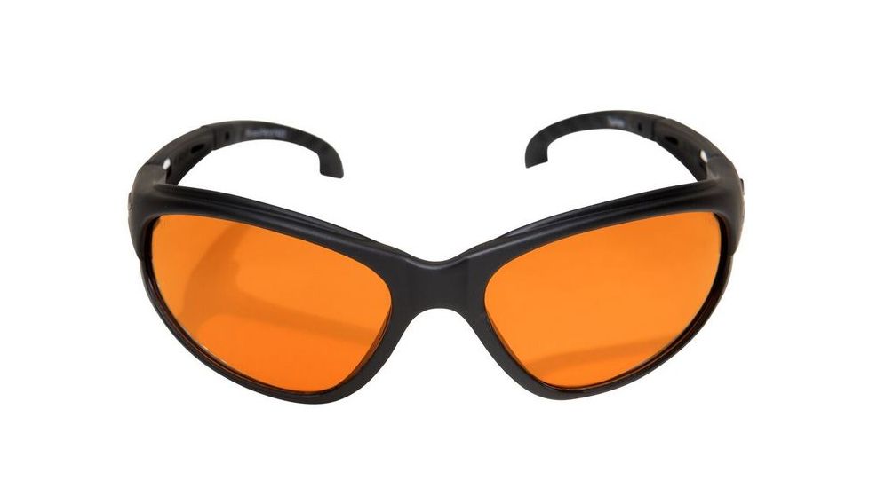 Edge Eyewear Falcon Safety Glasses - Black Frame, Tiger's Eye Lens SF610
