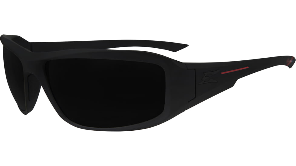 Edge Eyewear Hamel Red Line Thin Temple Soft-Touch Matte Black Frame / G15 Vapor Shield Lenses, One Size, XH61RL-G15-TT