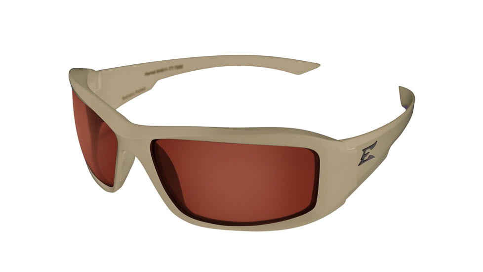 USED Edge Eyewear Hamel Sand Thin Temple Matte Sand Frame / CopperDriving Vapor Shield Lenses, One Size, TXH735VS-TT, EDEMO1