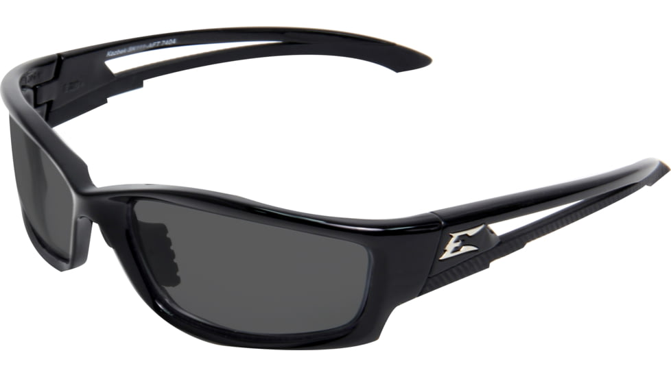 Edge Eyewear Kazbek Safety Glasses Black Frame Smoke Lens Asian Fit Sk116 Aft
