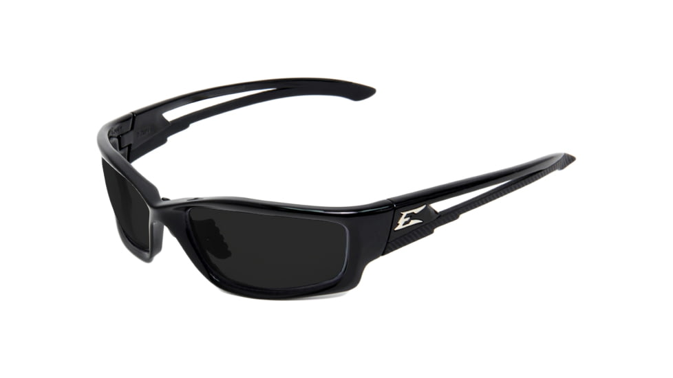 Edge Eyewear Kazbek Safety Glasses Black Frame Smoke Lens Island Fit Sk116 Ift