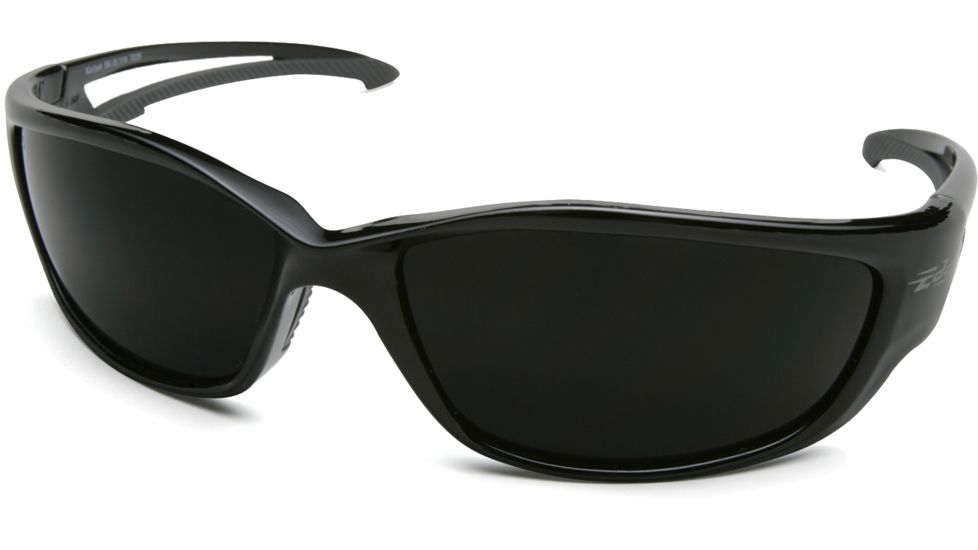 Edge Safety Kazbek XL Glasses - Black Frame, Polarized Smoke Lens, One Size, TSK-XL236