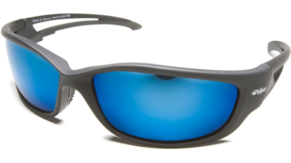 KazbekXL - Black Frame-Polarized Aqua Precision Blue Mirror Lens TSKAP-XL218