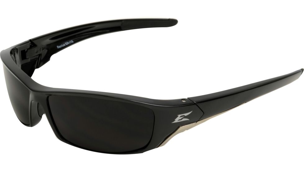 Edge Eyewear Reclus Safety Glasses Black Frame Smoke Lens Sr116